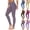 Kaki A, variante sur Fartey Leggings Taille Haute pour Femmes Contrôle du Ventre Pantalon Rehausseur Doux Extensible Gym Course Legging Couleur Unie Pantalon de Yoga Violet P