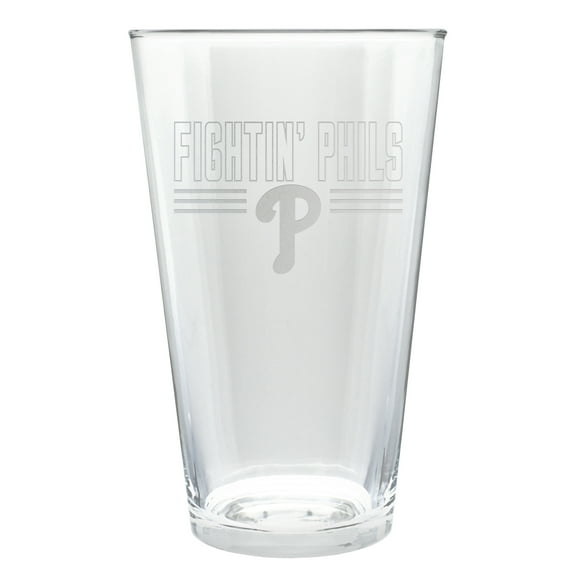 Philadelphia Phillies Etched 16oz. Rally Cry Pint Glass