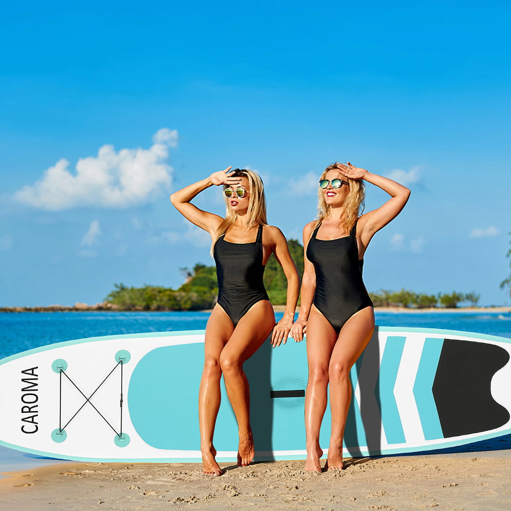 Details about   CAROMA 10' Inflatable Stand Up Paddle Board ISUP Surfboard complete kit 6 e 114 