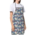 thumbnail image 3 of Fuzoiu Tropical Sloth Print Waterproof Apron, Kitchen Apron for Women Men Chef, Apron for Christmas Dinner Party Cooking Baking Crafting House Cleaning Kitchen, 3 of 7