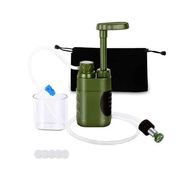 Kit purificador de agua para exteriores DENGXMXG para acampar senderismo filtro de agua pajita de repuesto
