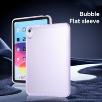 ELEHOLD for iPad 10.2 9th/8th/7th 2021/2020/2019 Case, Crystal Clear Hybrid Raised Edges Screen & Camera Protection Anti-Drop Slim Fit Transparent Case Cover for iPad 10.2 inch, Purple