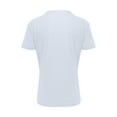 thumbnail image 5 of Nnhblu Men Cotton Short Sleeve V-Neck Pocket, Sports Comfort Colors Tshirt Men White S, 5 of 5