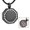 Black, variant on Drum Necklace for Cremation Ashes Urn Necklace for Ashes of Loved One Memorial Jewelry Pendent for Ashes and Chain