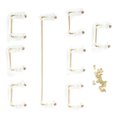 thumbnail image 1 of Estabilizador De Teclado Chapado En Oro Estabilizador De Teclado 104/108 Mechanical Keyboard Stabilizer 2 Especificaciones Con Golden Wire Keycap Accesorio Para DIYTransparent ANGGREK Transparente, 1 of 8