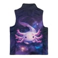 thumbnail image 5 of Pzuqiu Axolotl Kids Zip Up Sleeveless Vest Casual Clothes for Girls 7-8 Polyester Stretchy Warm Lightweight Winter Coat with Pocket Fashion Practical Fall Outfits for Girls, 5 of 7