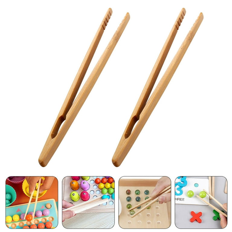 4pcs High Quality Durable Plastic Clip Tweezers Fine Motor for Kids Toddler  Learning Toys for Kids Plant Insect Study Tools Set