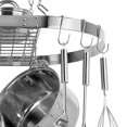 thumbnail image 2 of Range Kleen CW6001 Stainless Steel Oval Hanging Pot Rack, 2 of 6