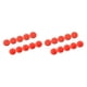 thumbnail image 4 of Yuarrent 10 Uds. De tornillos hexagonales para bicicleta, cubiertas de tornillos, Kit de pernos y tuercas resistentes al agua de plástico, M6,rojo 2piezas, 4 of 6