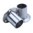 thumbnail image 2 of Wardrobe 25mm Tube Stainless Steel Rail Rod End Support Bracket 2pcs, 2 of 8
