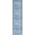 thumbnail image 2 of Well Woven Overdyed Helode Machine Washable Blue Vintage Oriental Medallion Runner Rug 2x7 (2'1" x 7'3" Runner), 2 of 8