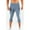 Light Blue, variant on Kalauyu Men's 3/4 Compression Pants Athletic Leggings Running Capri Tights Basketball Gym Base Layer