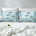 thumbnail image 4 of Fish Bed&nbsp;Sheets&nbsp;Set Teal Blue Ocean Beach Coastal Queen Sheet&nbsp;Set for Girls,Starfish Octopus Tentacles Sheets Underwater Creature Coral Top&nbsp;Sheet,Kawaii Fish Room Decor, 4 of 5