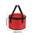 thumbnail image 3 of Utensilios de cocina HWRETIE,porta tartas redondo con bandeja apilable,porta cacerolas aislante con tapa y asa,bolsa térmica reutilizable para alimentos fríos y picnic, 3 of 6