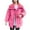Pink, variant on Kaemgyyd Womens Quilted Jackets Casual Loose Zip up Winter Warm Coat Long Sleeve Collar Lightweight Outwear with Pockets