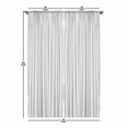 thumbnail image 3 of Ambesonne Abstract Curtains, Floral Detailed Lines Grid, Pair of 28"x84", Peach Vermilion, 3 of 3