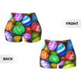 thumbnail image 5 of Haiem Colorful Easter Eggs1 No Front Seam Biker Shorts for Women Yoga Workout Gym Bike Shorts with Tummy Control Moisture-Wicking-XX-Large, 5 of 9