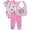 Pink, variant on Disney Minnie Mouse Daisy Duck Bodysuit with Bib and Legging Pants Set (Baby Girls), 3 Piece Set, Sizes 3M-9M