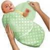 Swaddleme Cotton Knit Green Cocoa Dot