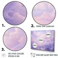 thumbnail image 3 of Designart "Pastel Purple Scenic View" Clouds Floater Framed Canvas Art Print, 3 of 5