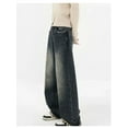 thumbnail image 5 of Ropa de calle Harajuku, moda Retro, pantalones vaqueros de cintura alta para mujer, pantalones vaqueros holgados rectos de pierna ancha Y2K, pantalones holgados, 5 of 5