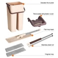 thumbnail image 3 of Self Cleaning Drying Wringing Mop Bucket System  Free Hand Wash Flat Floor Mop w/ 2 Microfiber Reusable Washable Pads Included, 3 of 8