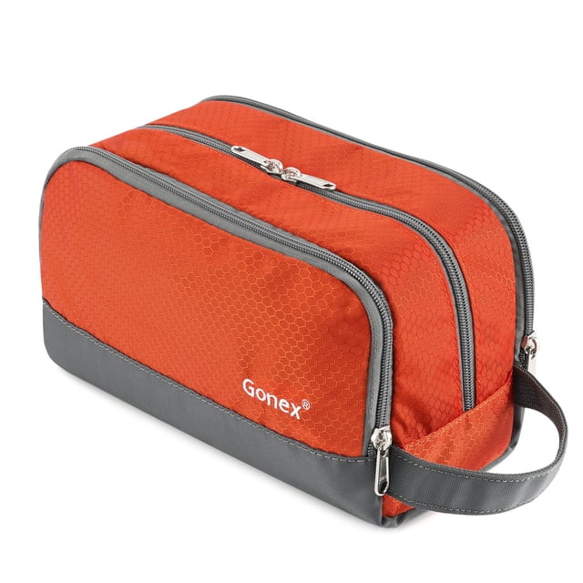 Neceser de viaje Gonex Nylon Dopp Kit Organizador Naranja