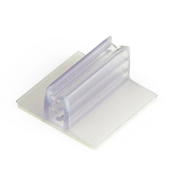1-inch Gripper Sign Holders with Adhesive Backing, PVC Plastic (Clear) - Set of 1,000