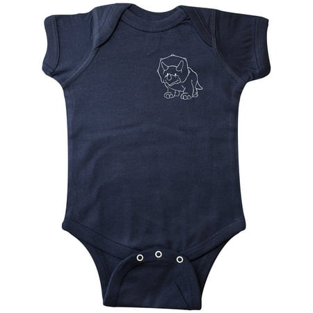 

Inktastic Pocket Triceratops Gift Baby Boy or Baby Girl Bodysuit