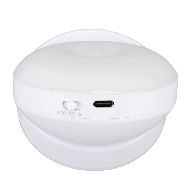 Small Motion Sensor Night Light, 400mAh Rechargeable Induction Wall Lamp, 360 Degree Rotating Motion Activated Night Light for Stair Closet Hallway Bedroom