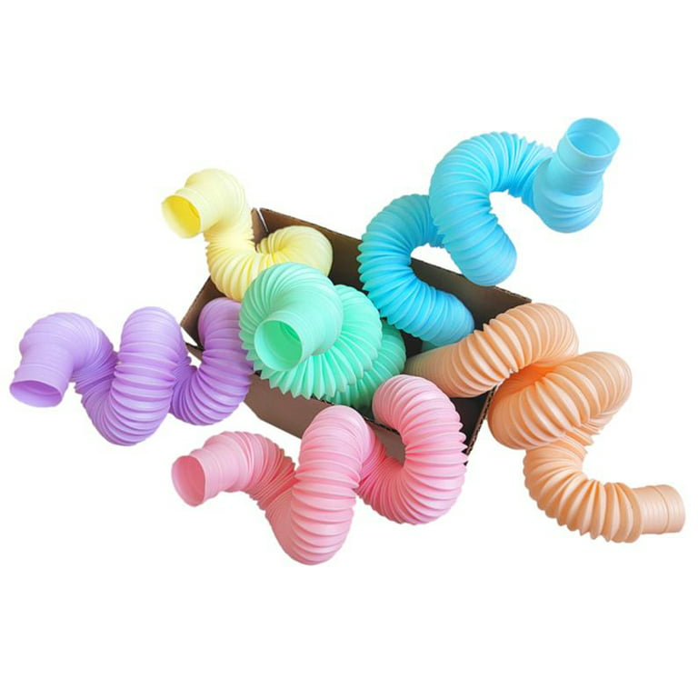 HOTBEST 6Pcs Pop Tube Toys for Kids and Adults Mini Pop Multi