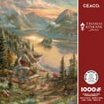 thumbnail image 1 of Ceaco Thomas Kinkade Lakeside Splendor 1000-Piece Interlocking Jigsaw Puzzle for Adults Ages 14+, 1 of 6