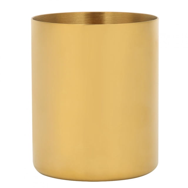 Portalápices Delaman de acero inoxidable, portavasos, jarrones de mesa, porta brochas de maquillaje, organizador de escritorio
