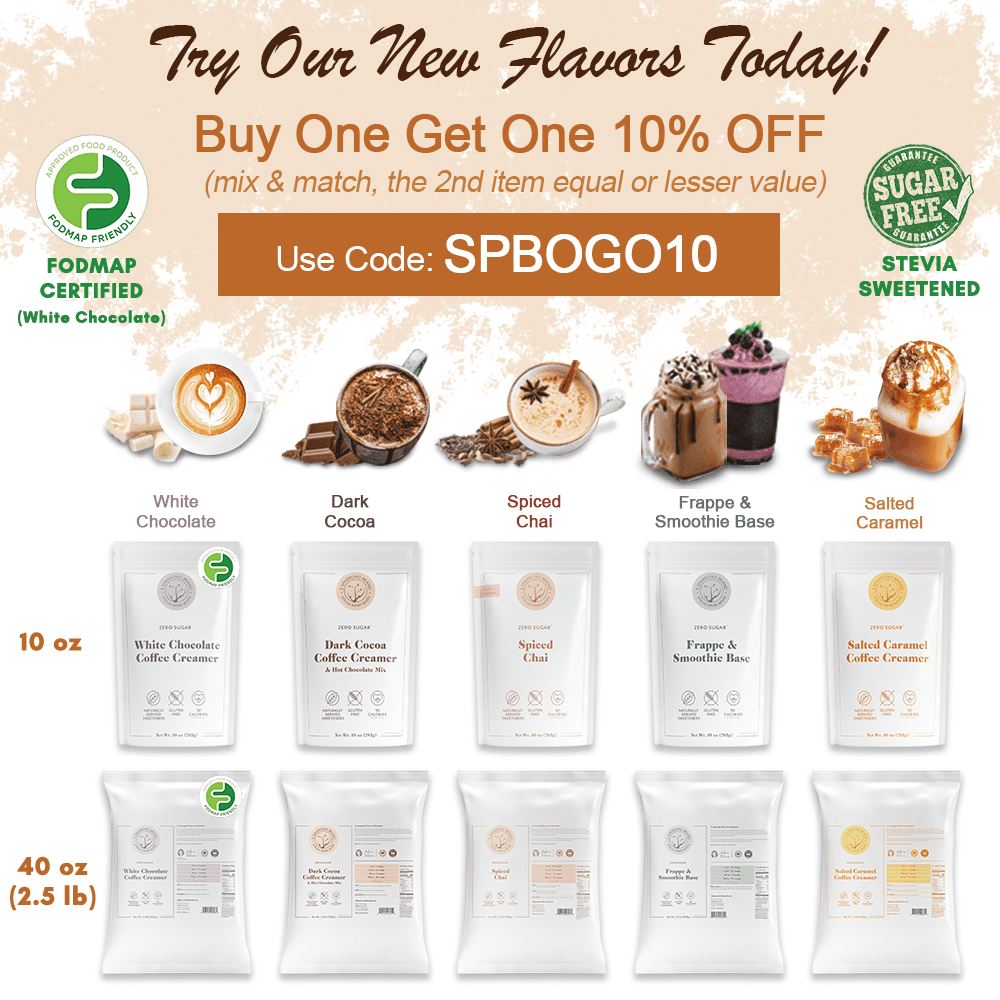 5 SPARROWS Healthy Sugar-Free Coffee Creamer Powder (Dark Hot Chocolate) - Stevia-Sweetened, Zero Sugar Creamer - Keto-Friendly Flavored Coffee Drink Mix, 40oz (2.5lb)