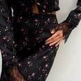 thumbnail image 4 of Women'S Chiffon Maxi Dress - Long Sleeve, Floral, Wedding Guest Attire with Pockets, 4 of 10