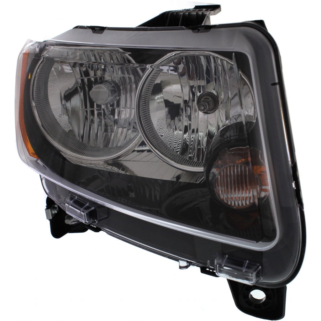 Headlight Compatible With 2013-2017 Jeep Compass Right Passenger Halogen With bulb(s)