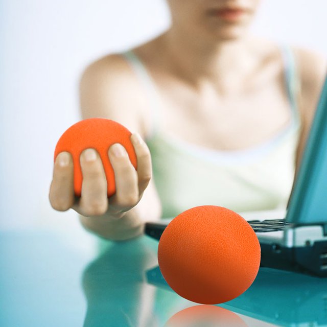 Hand Exercise Balls, Lightweight Comfortable Silicone Exercise Balls 5 Colors Textured For Hand Finger Strength Exercise For Stress Relief