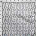 thumbnail image 3 of oneOone Tissu Popeline de Coton Motif Cachemire Ikat Tissu BTY 42 Pouces de Large, 3 of 4