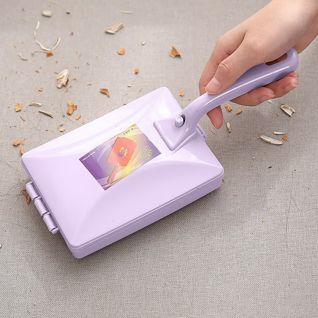 PRETXORVE Brosse à Charpie à Rouleau, Brosse à Charpie à Double Rouleau avec Poignée de Bac de Rangement, Convient au Sofa, au Lit, au Tapis
