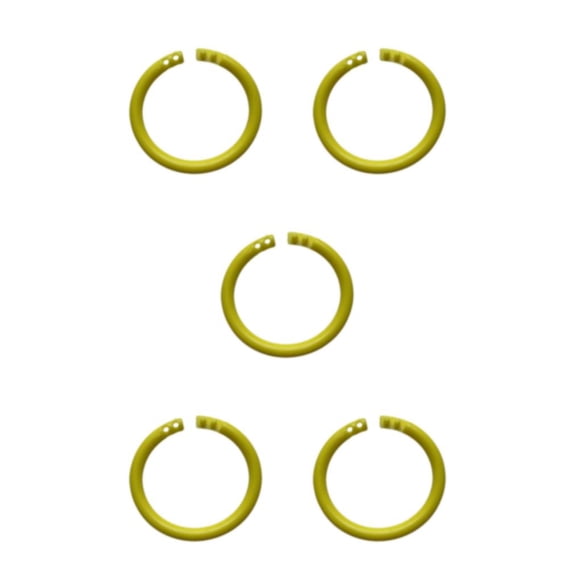 Artículos limpios y ordenados Seitruly 25 piezas Anillos de carpeta de hojas sueltas