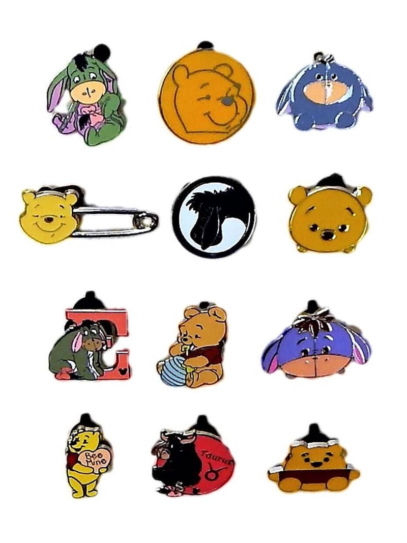 Themed Walt Disney Park Trading Pins Set Winnie The Pooh Eeyore 5