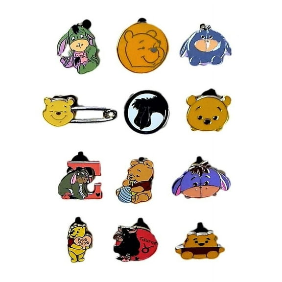 Themed Walt Disney Park Trading Pins Set Winnie The Pooh Eeyore 5