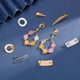 thumbnail image 3 of Postes para pendientes de 5 formas con tuerca, 20 piezas de aretes hipoalergénicos de 0,8 mm, componentes de acero inoxidable para aretes, aretes de formas mixtas, 3 of 8