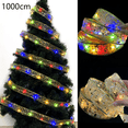 thumbnail image 2 of Luces de cinta navideñas FloreceBien, luces de cadena que funcionan con pilas para árbol de Navidad, fiesta de cumpleaños, decoración navideña, 2 of 5