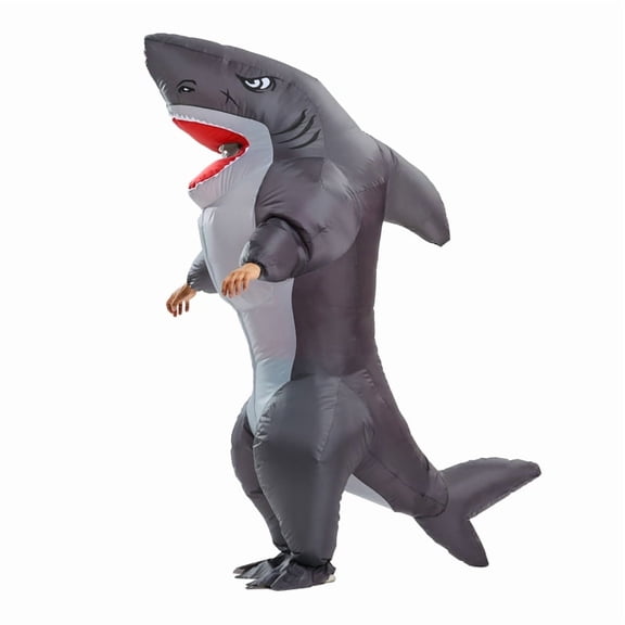 Inflatable Costume Full Body Shark Air Blow up Funny Party Halloween Costume for Adult Large Size