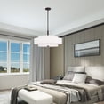 thumbnail image 2 of 50875-07 Livex Lighting Meridian - 5 Light Pendant in Modern Style - 24 Inches wide by 17 Inches high-Bronze Finish    -Traditional Installation, 2 of 13