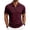 11-Wine, variant on LEKWK Collared Shirts for Men Short Sleeve Quarter Zip Waffle Knit Golf Top Casual Lightweight Breathable Athletic Shirt for Tennis Business Work Summer Wear