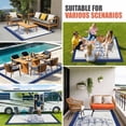 thumbnail image 3 of Nautical Ship Outdoor Rug 3x5 Ft, Non Slip Washable Area Rug, Blue Coastal Ocean Birds Boat Vintage Patio Rugs Carpet Runner, Large Floor Mat for Indoor/Outdoor Deck Porch Camping, 3 of 8