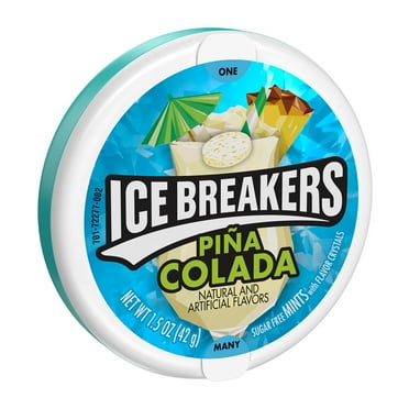 Ice Breakers Sparkling Raspberry Lemon Seltzer Sugar Free Mints, Tin 1. ...