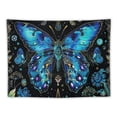 thumbnail image 5 of JRXY  Blue Butterfly Tapestry Boho Floral Tapestries Botanical Moon Phase Tapestry Aesthetic Large Tapestry Teal Wall Tapestry for Bedroom Living Room Dorm  Painting, 5 of 6
